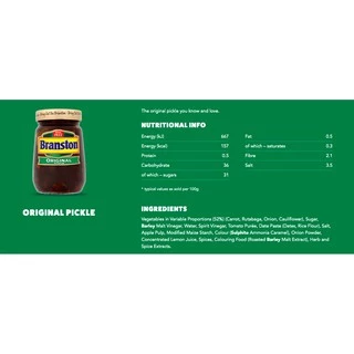 Branston Original Pickle 360g