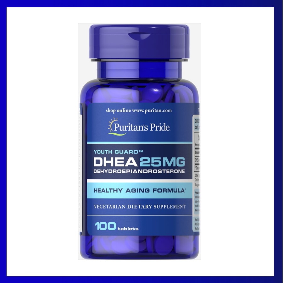 Puritan’s Pride Dhea 25 50 Mg 100 Tablets ผลิตภัณฑ์เสริมอาหาร Shopee Thailand