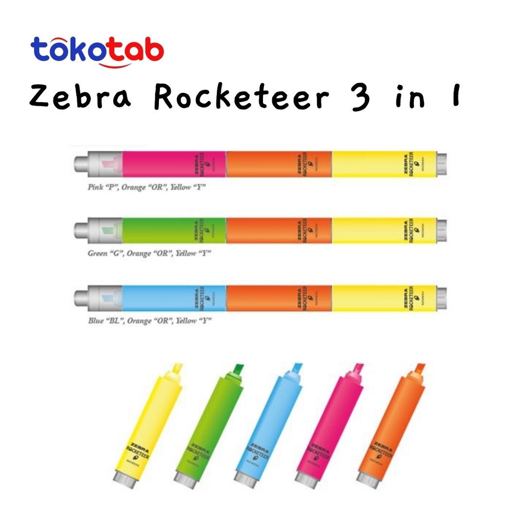 Tokotab - Stabilo Zebra Rocketeer 3W