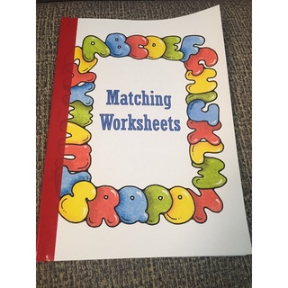 preschool workbook 36 pages nursery starter workbook matching worksheet - mooniztar