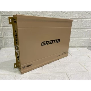 เเพาเวอร์แอมป์ CLASS AB ขับกลางแหลม 4ch GT-460.4 5000 W งานแบนGRATIA ขับกลางแหลมเสียงชัดใสไม่แตกพร่า เพาเวอร์แอมป์