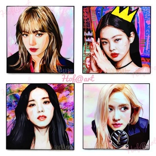 BLACKPINK #2 แบล็คพิงก์ Lisa LALISA ลิซ่า​ รูปภาพ​ติด​ผนัง​ pop art Jisoo, Rose, Jennie K-pop ของขวัญ กรอบรูป​ เกาหลี