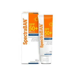 [ส่งฟรี] SPECTRABAN SPF50+ PA+++ 100G ครีมกันแดดสเปคตร้าแบน เอสพีเอฟ 50+ พีเอ+++ 100 กรัม รุ่น Ultra Protection