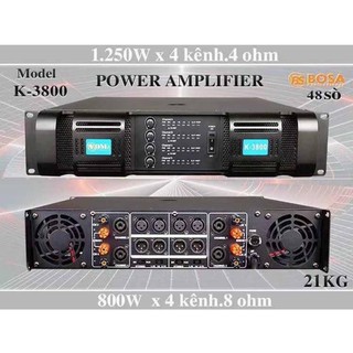 lcz1984🚚✔(ส่งไวร้านแนะนำ)A-ONE K-3800 เพาเวอร์แอมป์4CH POWER 800W RMS x 4เครื่องขยายเสียง 3200W