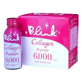 ﻿Blink Collagen Peptide Drink 6000mg. บริ๊งค์ คอลลาเจน เปปไทด์ 6000มก. 100ml. x 6ขวด