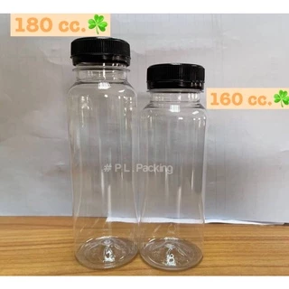 ขวดพลาสติก ทรงอเมซอน 160-180cc ปาก34 (1 แพ็ค มี 150 ใบ พร้อมฝา)