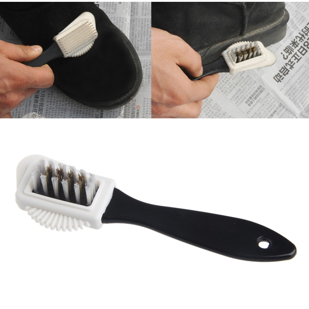 TOP S Shape Boot Shoes Cleaner แปรงทําความสะอาด 3 ด้าน