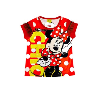 MICKEY :  เสื้อแขนสั้นเด็กผู้หญิง ลิขสิทธิ์แท้