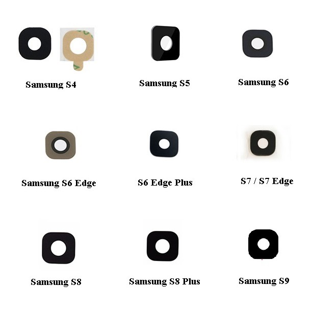 Samsung S6 / S6 Edge / S6 Edge+ / S7 / S7 Edge / S8 / S8+ Plus หลักกล้องด้านหลังซ่อมร้าวกระจก S6edge