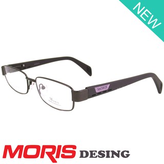 Moris แว่นตา รุ่น 3163 สีน้ำตาล กรอบเต็ม ขาสปริง วัสดุ สแตนเลส สตีล (สำหรับตัดเลนส์) กรอบแว่นตา Eyeglasses