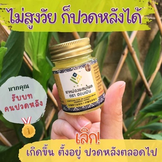 ยาหม่องผสมไพล ตรา ฮอมเมิน (Compound Plai Medicated Balm Hommern Brand) 🔸บาล์มแก้ปวดเมื่อย เคล็ด ขัด ยอก