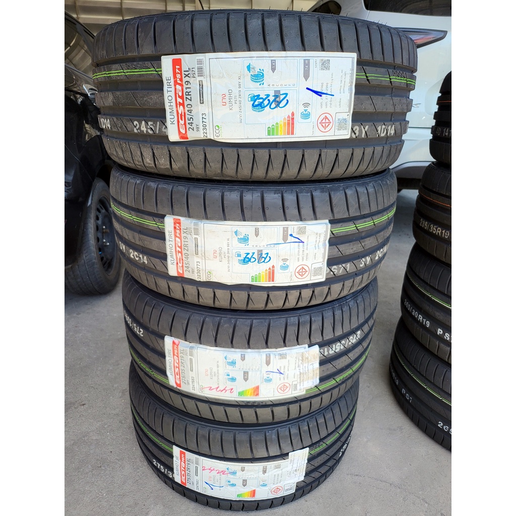 🔴 ยาง Kumho Ecsta PS71 245/40/19+275/40/19 ปี 22