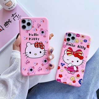 เคสโทรศัพท์มือถือ แบบนิ่ม ลายการ์ตูนคิตตี้ สําหรับ Realme C1 C2 C3 2 Pro 5 5i 5s 6i C11 2020 C12 C15 C20 C20A C11 2021 C25 C25S C21 C17 7i 7 8 4G 8 Pro 9i