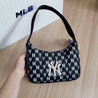 MLB monogram jacquard hobo bag