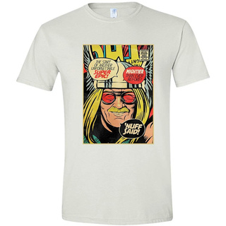 แขนสั้นcrew neckเสื้อยืด พิมพ์ลายการ์ตูน Thor Parody Stan Lee Fan Art Thor Comic Book CoverS-XXXXL