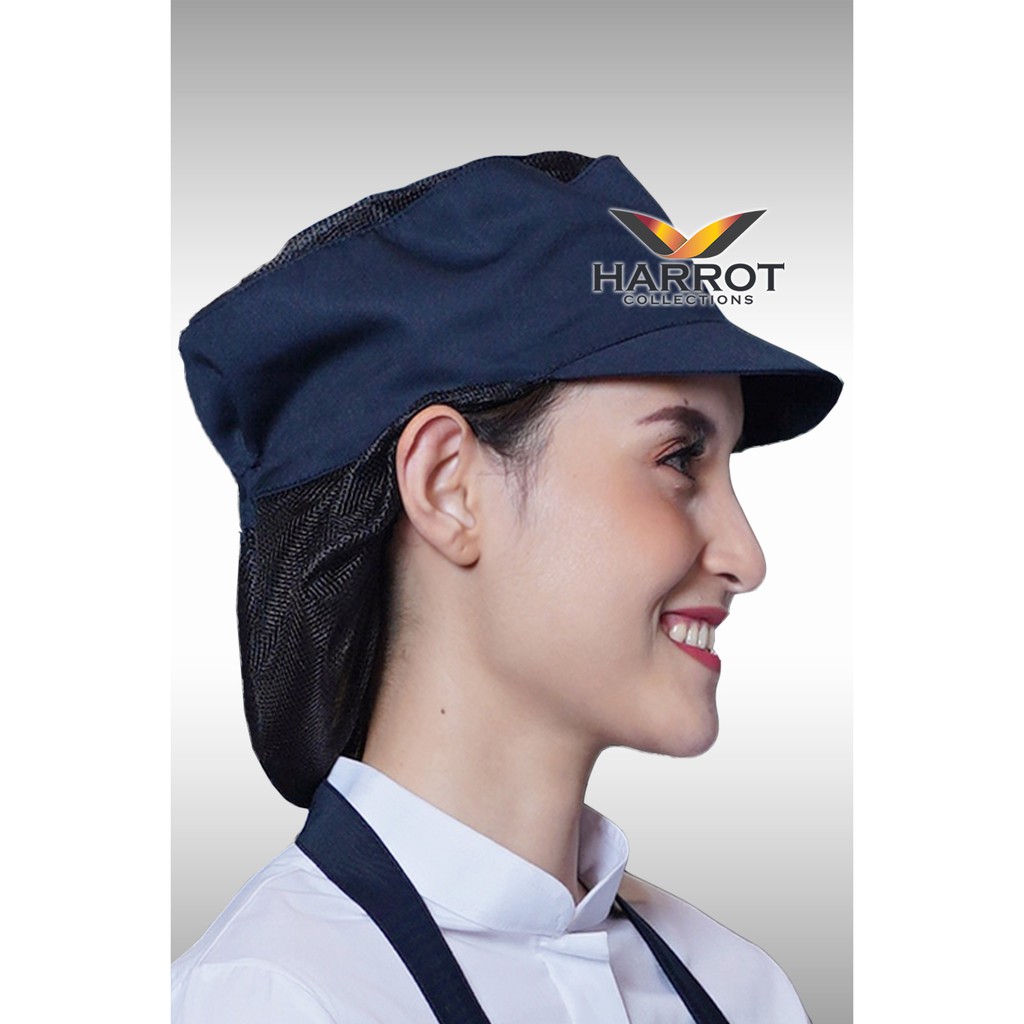 หมวกแก๊ป มีตาข่ายเก็บผม สีพื้น - รูปที่ 2