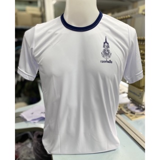 เสื้อยืดกองทัพเรือ เสื้อยืดน็อต สีขาวคอสีกรม ธงราชนาวี เสื้อยืดใส่เป็นซับใน ใส่กับชุดกาลาสี ทหาร เนื้อผ้าดีมากมัน ลื่น ✨