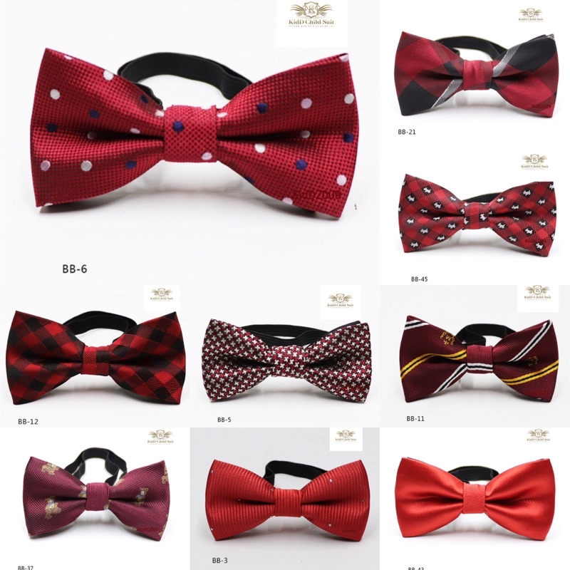 Boy Bow tie สีแดง Christmas time หูกระต่ายเด็กทุกสี มีหูกระต่ายเด็กทุกสี