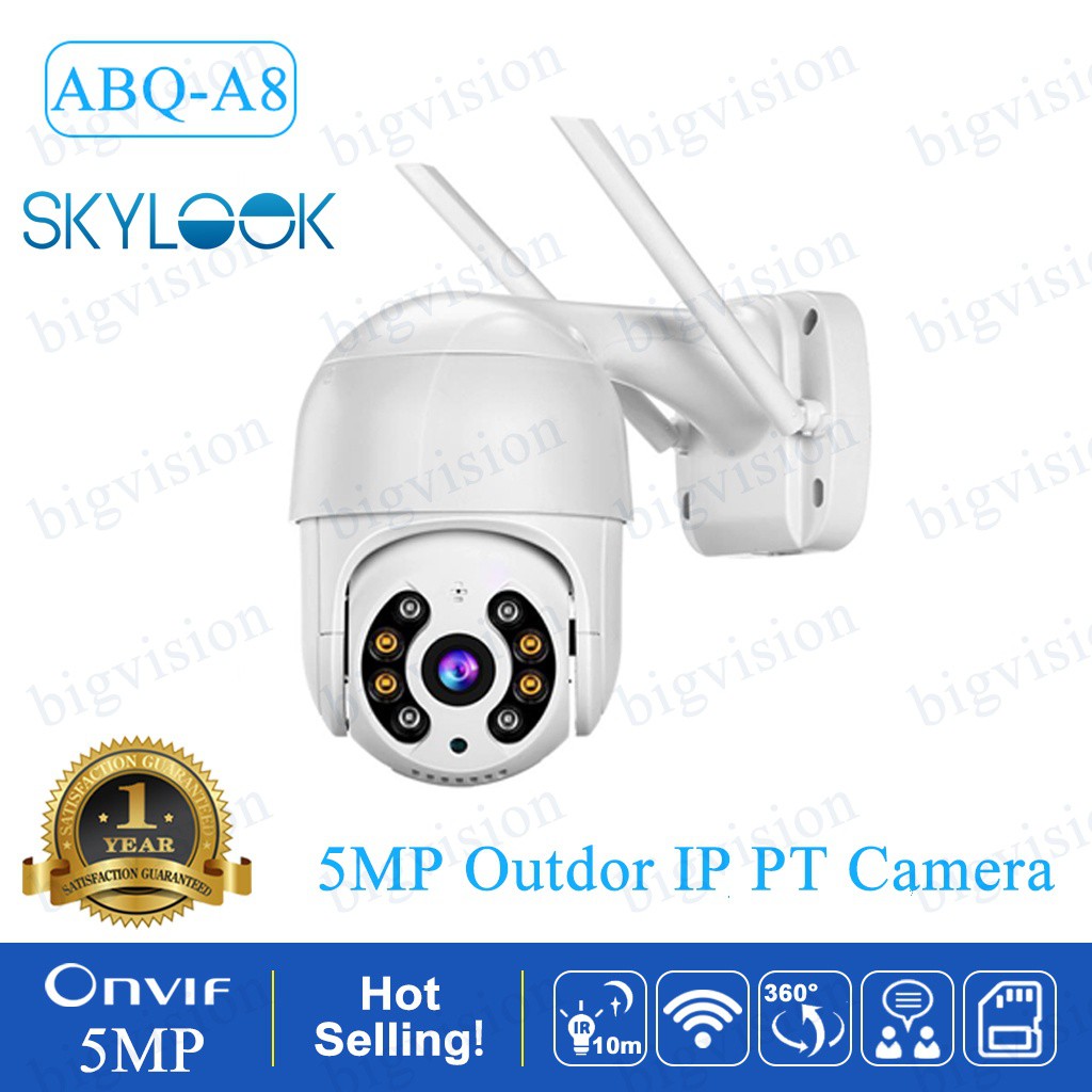 กล้องวงจรปิดไร้สาย ABQ-A8 5MP, A8 3MP WIFI IP Camera สปีดโดม iCsee APP ประกัน 1 ปี เสียเปลี่ยนใหม่