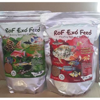 อาหารปลาลอฟ ชนิดเม็ดจม เม็ดลอย Rof Exo Feed