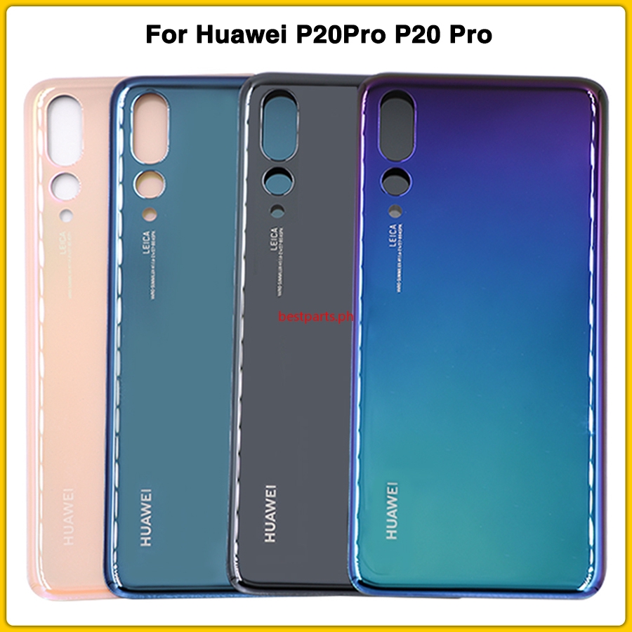 BT-สําหรับ Huawei P20Pro P20 Pro ฝาหลังแบตเตอรี่กระจกประตูด้านหลังแผงเปลี่ยน