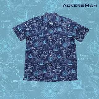 Hawaii Mapping premium cotton (Navy)