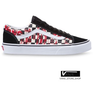 VANS STYLE 36 CREW CHECKERBOARD RED TRUE WHITE SNEAKERS สินค้ามีประกันแท้