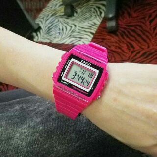 * Casio Digital Watchแท้100% รุ่น W-215H-4AVDF สีชมพู