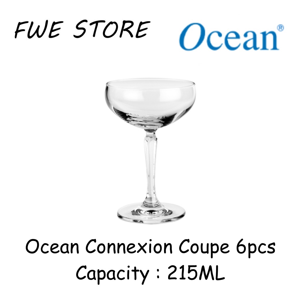 Ocean Glassware 1527S07L 7OZ Connexion Coupe ชุด 6 ชิ้น - 215ML