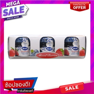 เฮโร่แยมสตรอเบอร์รี่ราสพ์เบอร์รี่และบลูเบอร์รี่ 84.9กรัม แพค 3 HERO Strawberry Jam