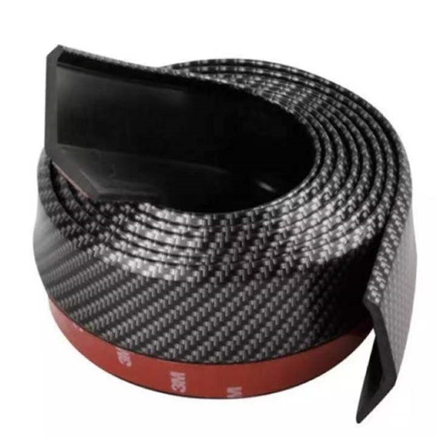 super_center Samurai ลิ้นยางกันกระแทก ลิ้นยางซามูไร กาว3Mสีเคฟล่าดำ ยาง EPDM แท้100%ความยาว 2.5 เมตร