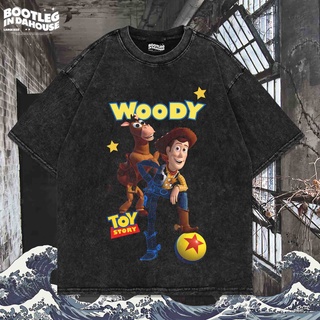 เสื้อยืด พิมพ์ลาย Toy WOODY OVERSIZE WASHING VINTAGE | เสื้อยืด โอเวอร์ไซส์ | เสื้อยืด ขนาดใหญ่ | เสื้อยืด ซักได้ | หินล