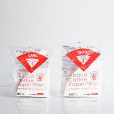 กระดาษกรอง V60 กระดาษกรองกาแฟ Cafec Abaca สีขาว 100 แผ่น