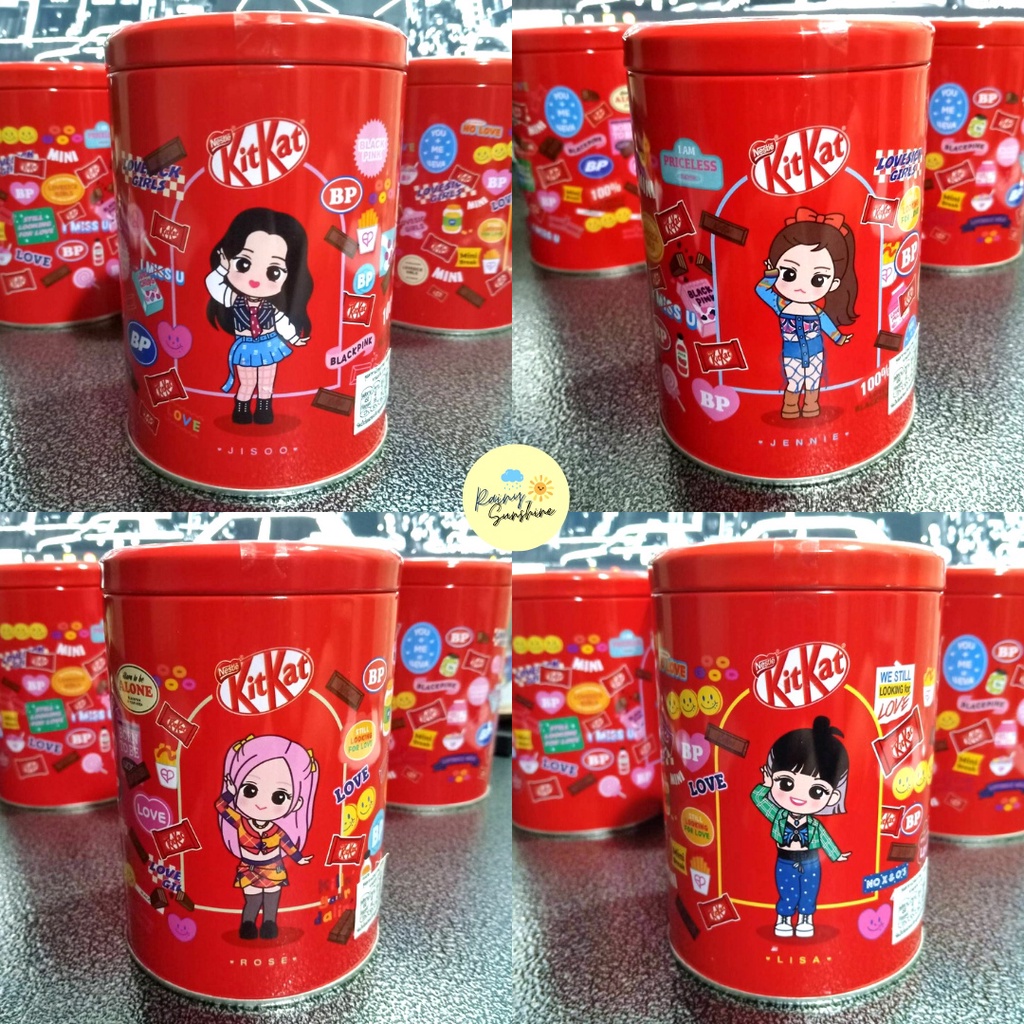 Kitkat Blackpink ครบเซ็ต JISOO JENNIE Lisa Rosé Kit kat คิทแคท แบล็ก