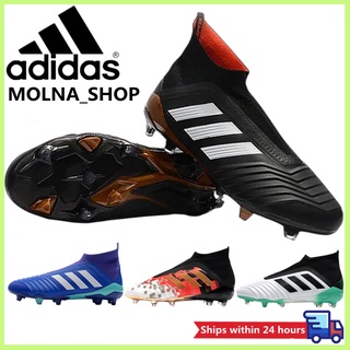 【IN STOCK】Adidas Predator 18+x Pogba FG รองเท้าสตัส รองเท้าฟุดบอล รองเท้าฟุตซอลหุ้มข้อ รองเท้าสตาร์ท Soccer Shoes