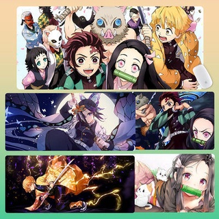แผ่นรองเมาส์ Kimetsu no Yaiba ดาบพิฆาตอสูร 80x30cm Mouse Pad แผ่นใหญ่ ( แผ่นรองเม้าส์ )