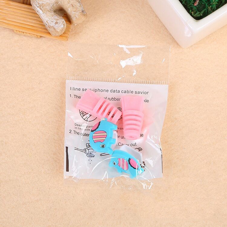 ★SALE พร้อมส่งทุกลาย★♥  เกลียวถนอมสายชาร์จ ลายการ์ตูน ป้องกันสายชาร์จหัก ตัวล็อคสายชาร์จ (1คู่ ) - รูปที่ 7