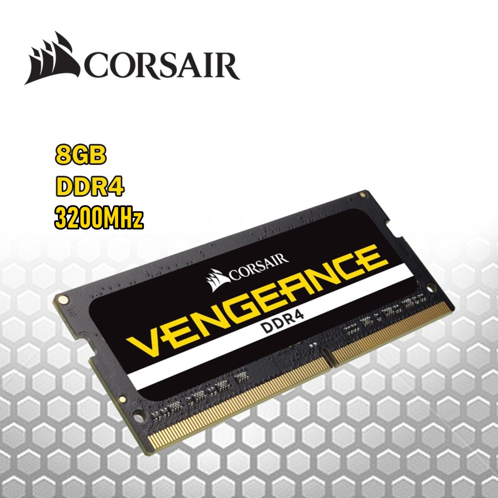 8GB (8GBx1) DDR4/3200 RAM NOTEBOOK (แรมโน้ตบุ๊ค) CORSAIR VENGEANCE (CMSX8GX4M1A3200C22)