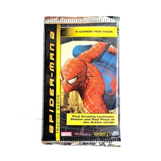 (Sealed Pack) ซองสุ่มการ์ด สไปเดอร์แมน 2 ( SPIDER-MAN 2 TRADING CARDS )