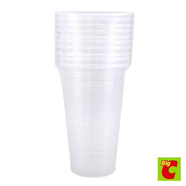 เบสิโค Clear Plastic Cupsแก้วพลาสติกใส16 ออนซ์ แพ็ค10Besico 16oz. Pack10