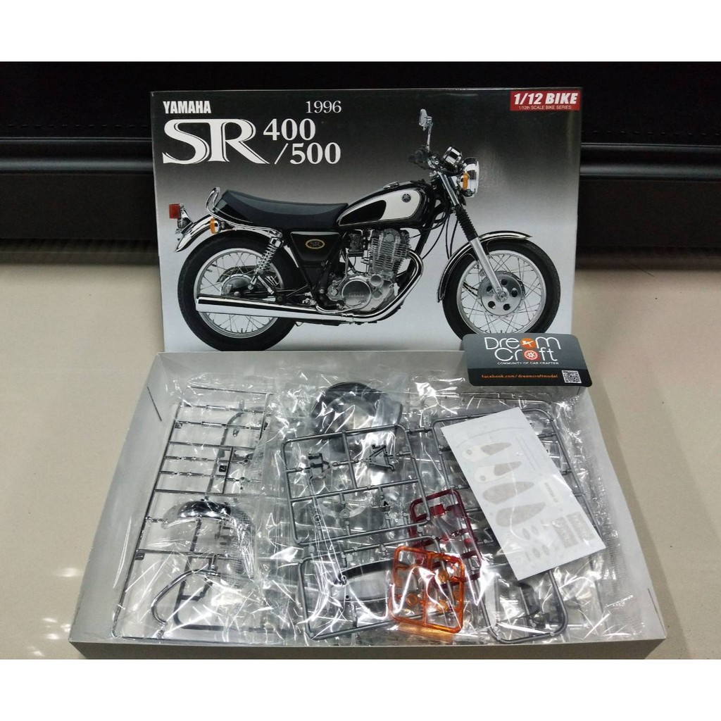 AOSHIMA 1/12 Yamaha SR400/500 '96 (โมเดลรถจักรยานยนต์ Model DreamCraft)