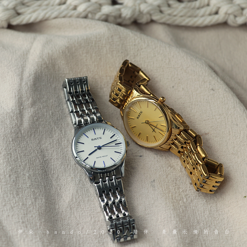 Banduo watch Korean version of the steel belt retro literary simple ...
