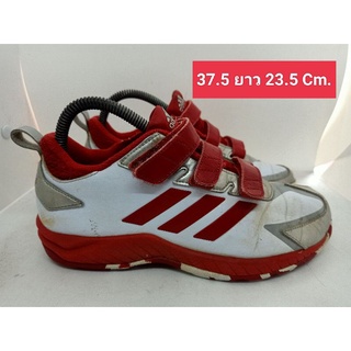 Adidas Size 37.5 ยาว 23.5 Cm. รองเท้า กีฬา สตั๊ด เด็กโต เด็กเล็ก ร้อยปุ่ม ฟุตบอล ฟุตซอล