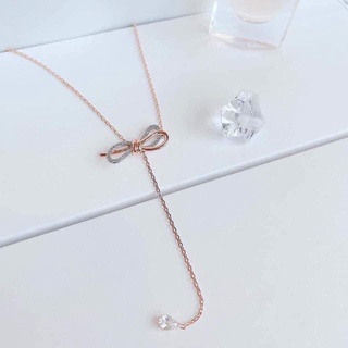 สร้อย Swarovski lifelong bow สร้อยโบว์,พร้อมใบรับประกัน แท้จากช้อป,ถูกที่สุด