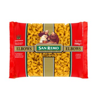 San Remo Elbows (พาสต้าข้องอ /มักกะโรนี)พาสต้า,ฮาลาล,วีแกน,พาสต้าเด็ก,เด็ก8เดือน,พาสต้าเกลียว,อาหารเด็ก,เส้น,สำหรับเด็ก