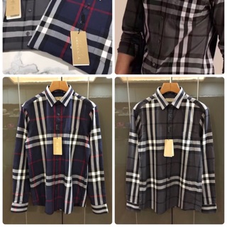 BURBERRY Shirt Long Sleeve For Men เสื้อ เชิ้ต บลูเบอรี่