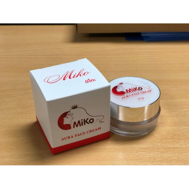 ครีมมิโกะ ของแท้ 💯% (Miko aura facecream) กลางคืน 15 กรัม สิว ฝ้า กระ สลายได้ ฟื้นฟูหน้าพัง ให้กลับม