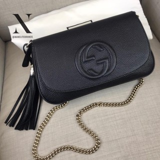 👜New 👜GUCCI Soho Leather Chain Crossbody 💖