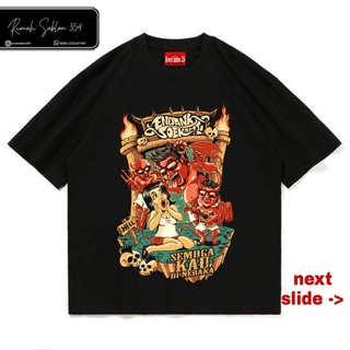 Endank SOEKAMTI VINTAGE BAND เสื้อยืดลําลอง แขนสั้น พิมพ์ลายวงร็อค ENDANK SOEKAMTI สีดํา สําหรับผู้ชาย