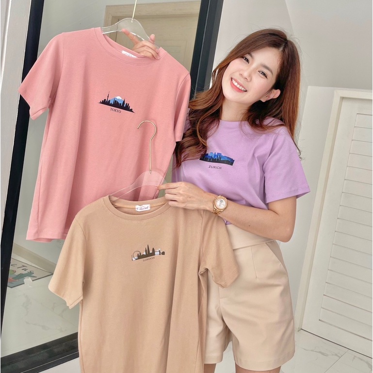 Jarika.shop - เสื้อยืด CITY ( งานป้าย.. Jarika ) ( จ29 )